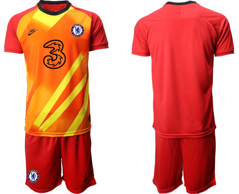 Men 2020-2021 club Chelsea red goalkeeper Soccer Jerseys->chelsea jersey->Soccer Club Jersey